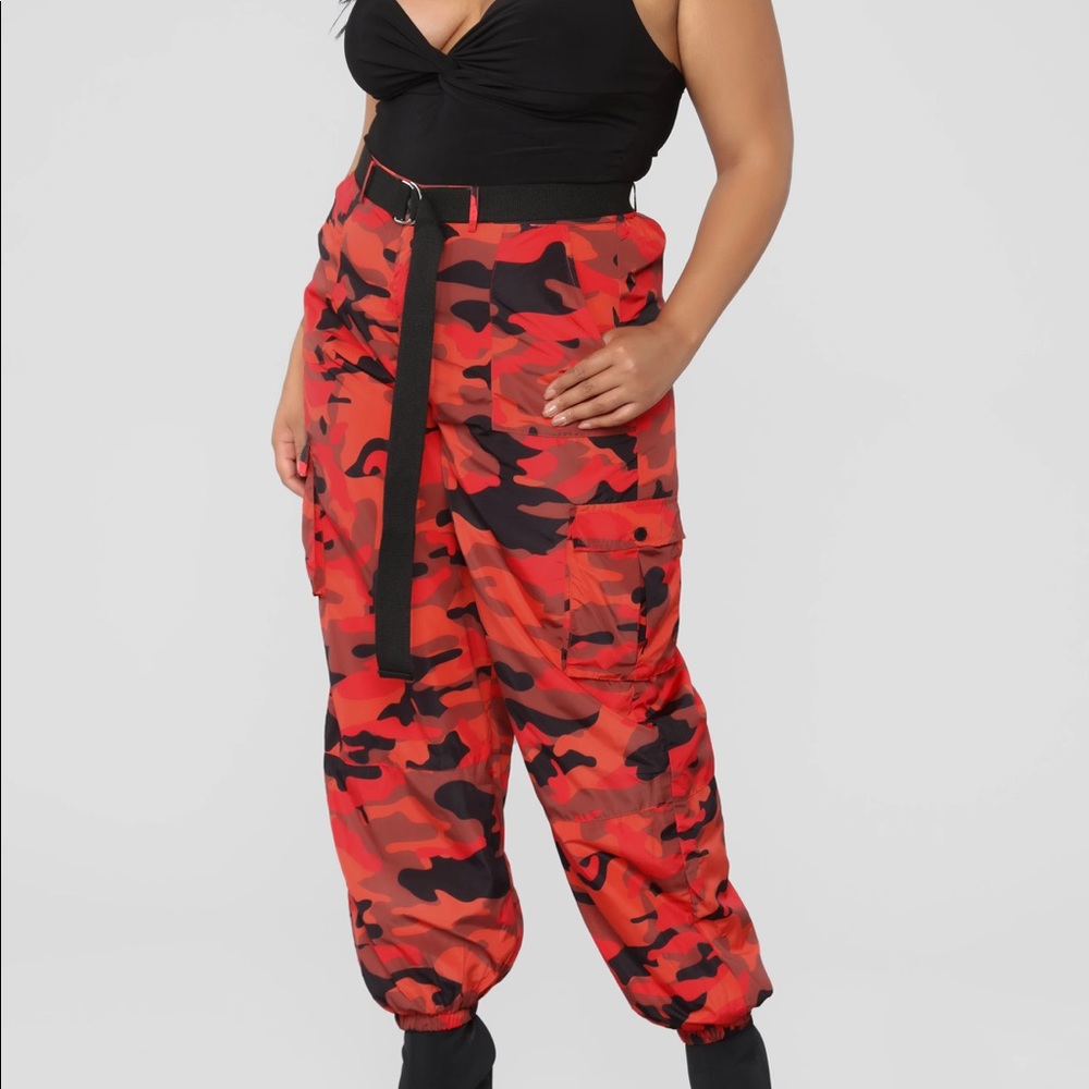 Fashion Nova Curve Take Off Flight Cargo Pants